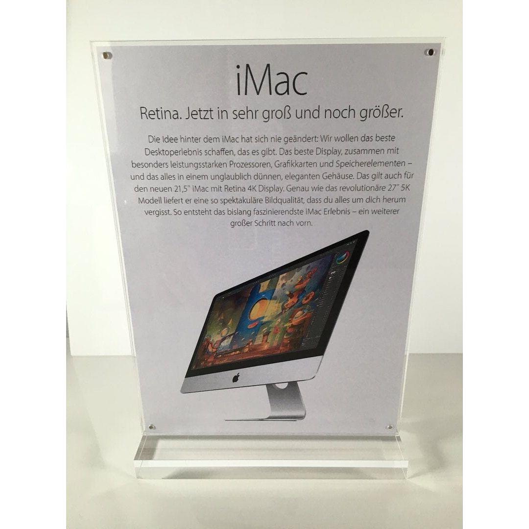 Acrylglas Aufsteller A4 215 x 60 x 320mm - EastekOnlineshop