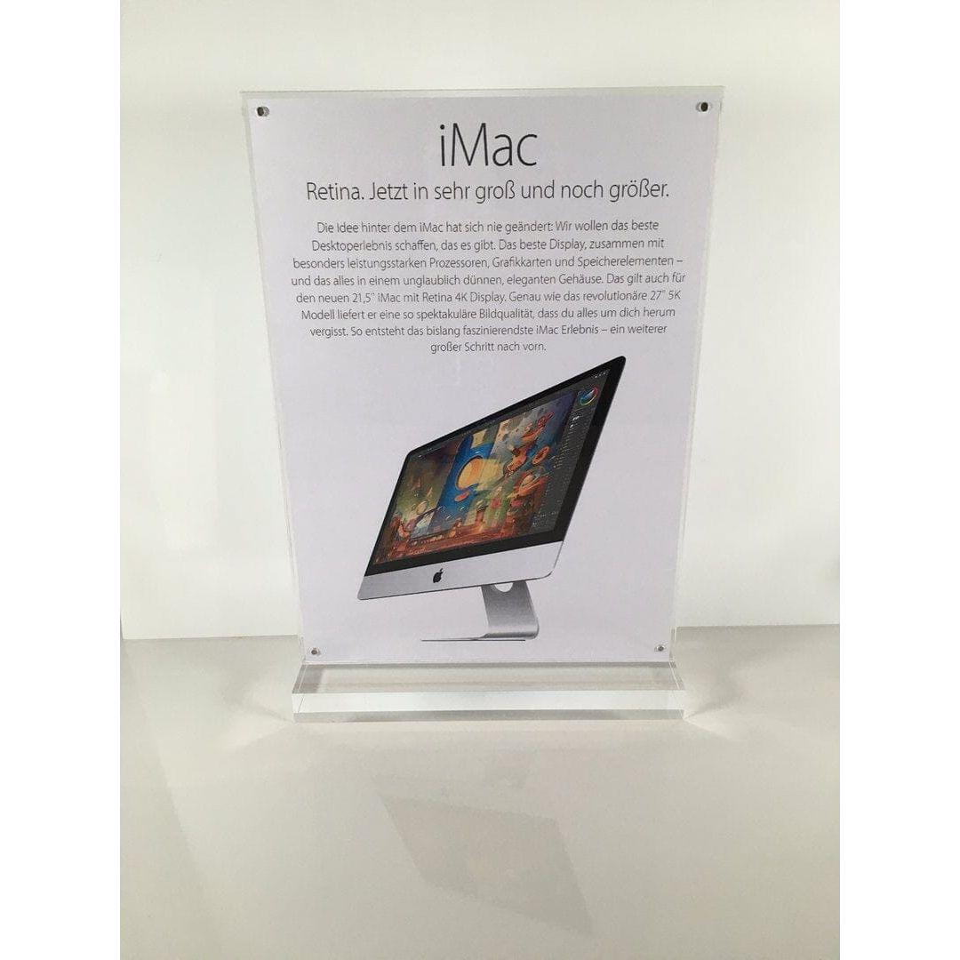 Acrylglas Aufsteller A4 215 x 60 x 320mm - EastekOnlineshop