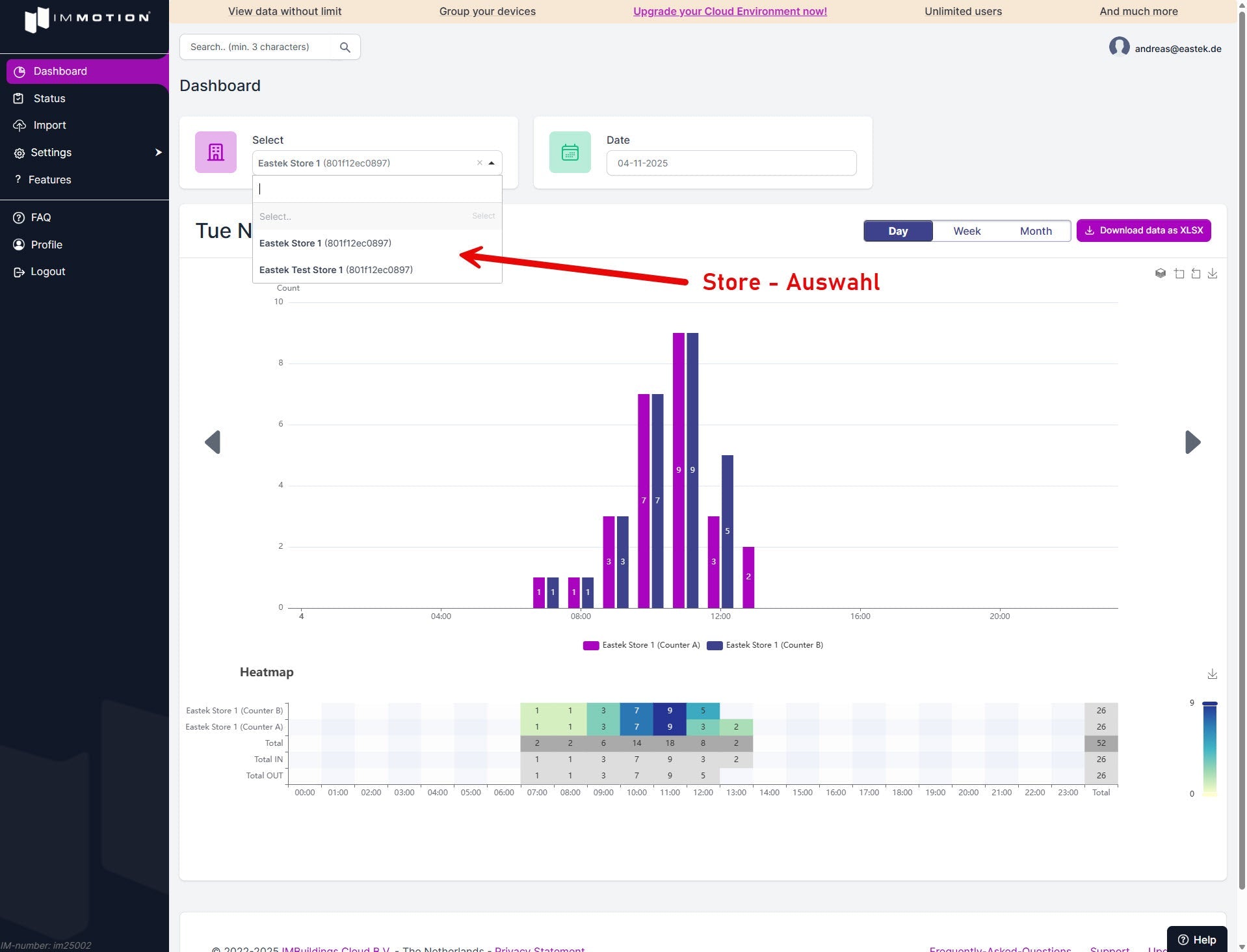 Immotion Free - Hosted Cloudservice - Sensor License - EastekOnlineshop