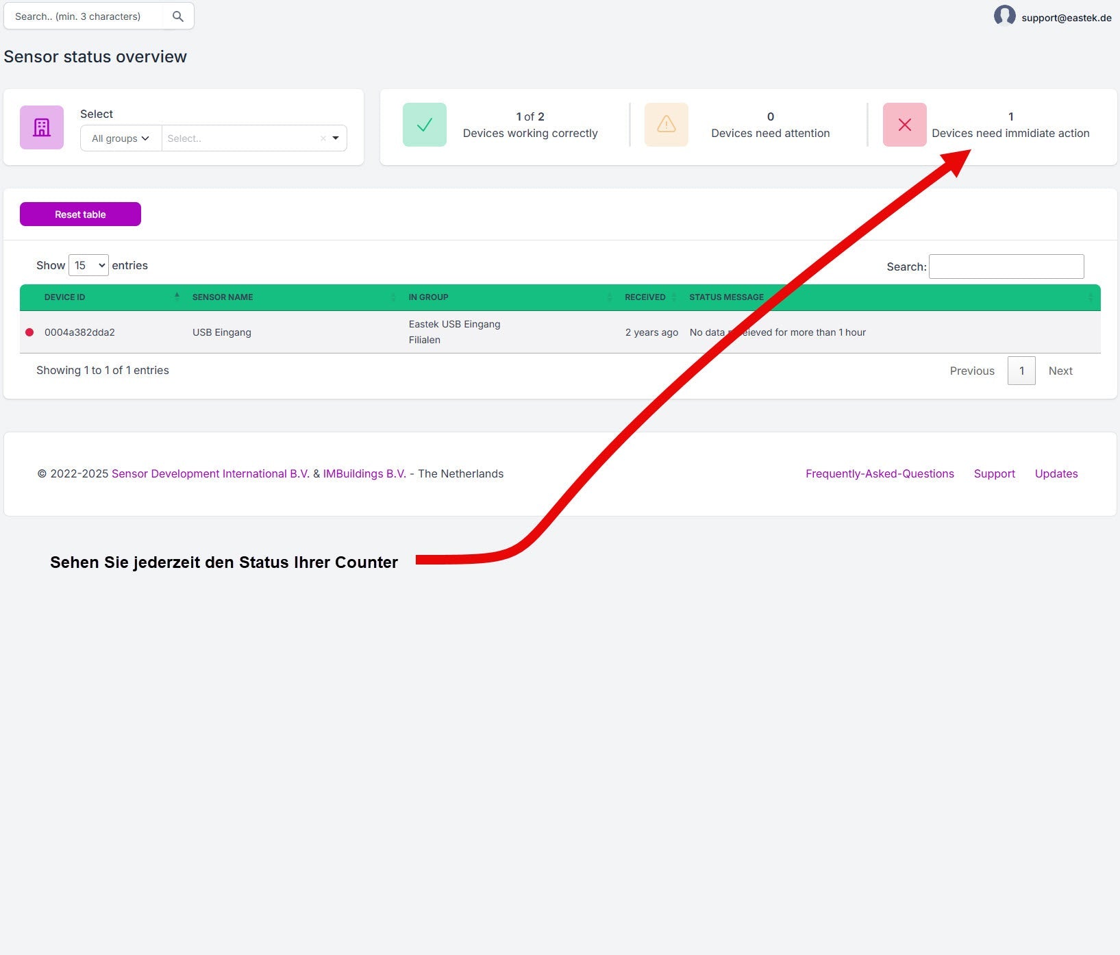 Immotion Pro - Hosted Cloudservice - Sensor License - EastekOnlineshop