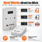 Kundenzähler Counteasy Bidirektional V3 - mit weißem Case - mit Display | ohne Cloud & Datenspeicherung - EastekOnlineshop
