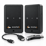 Counteasy USB V3 Kundenzähler Set mit Sender, Empfänger, USB-Datenkabel, USB-Adapter und USB-Stick für die Besucherzählung