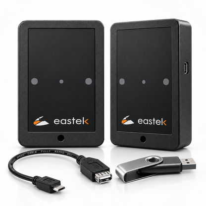 Counteasy USB V3 Kundenzähler Set mit Sender, Empfänger, USB-Datenkabel, USB-Adapter und USB-Stick für die Besucherzählung