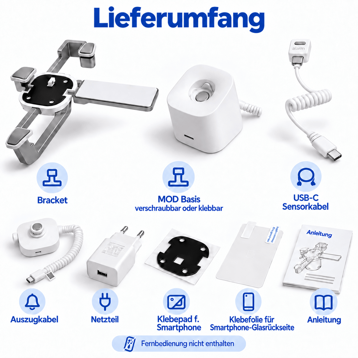 Mod Diebstahlsicherungs Set für iPhone Duo | inkl. Brakets & USB-C - EastekOnlineshop