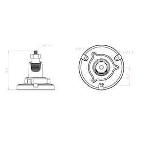 Winkelverstellbare Deckenhalterung VB02 für Mile - One Sensoren - EastekOnlineshop