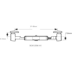 2 Arm Smartphone Brackets 57-90mm für Mod & Box - EastekOnlineshop